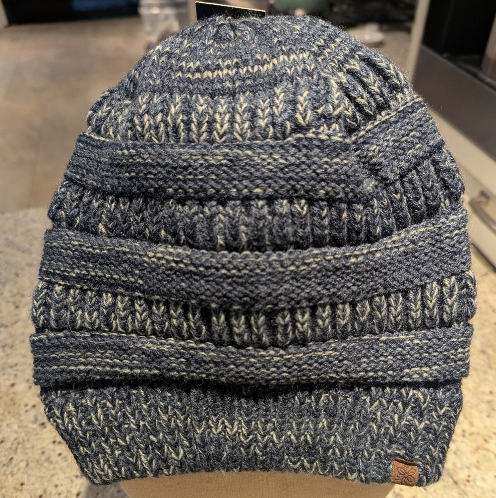 Blue Knit Beanie